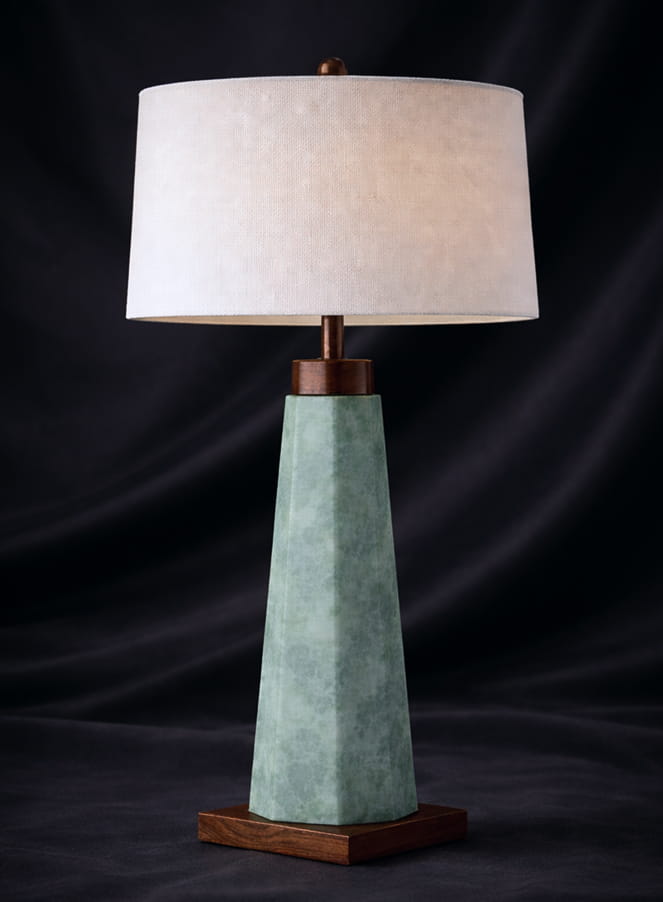Jadeite lamp